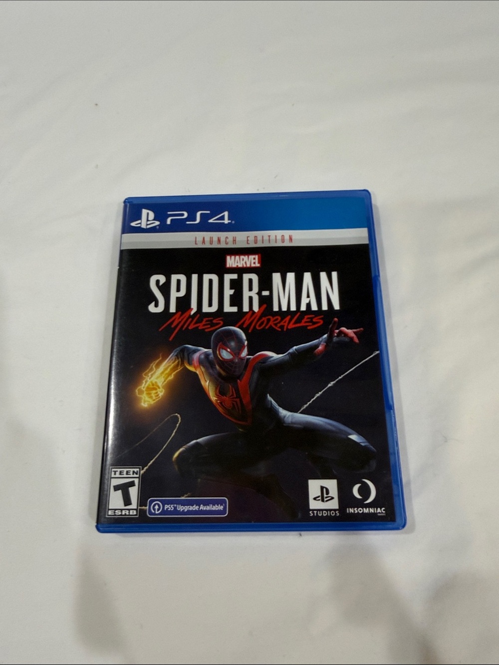Sony PS4 Spider-Man Miles Morales Game (Black/Red/Blue)